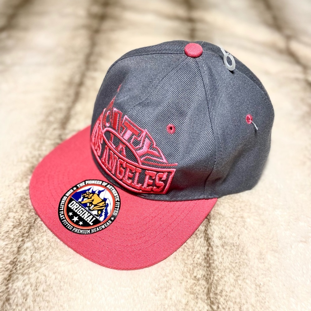 Los Angeles Snapback Black Pink  Baseball Hat Cap